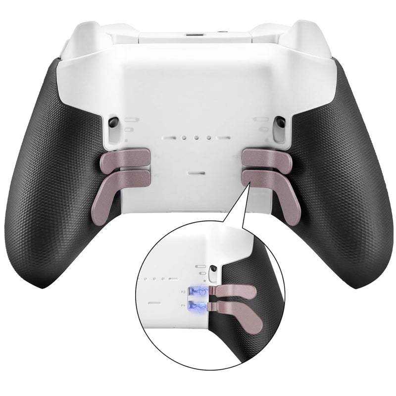 VANPARK Accessories for Xbox One Elite Series 2 Controller(Model 1797), Metal Thumbsticks Paddles Joysticks Replacement Parts Kits Compatible with Xbox Elite Wireless Controller Series 2 Core(RosyBrown) - Image 4